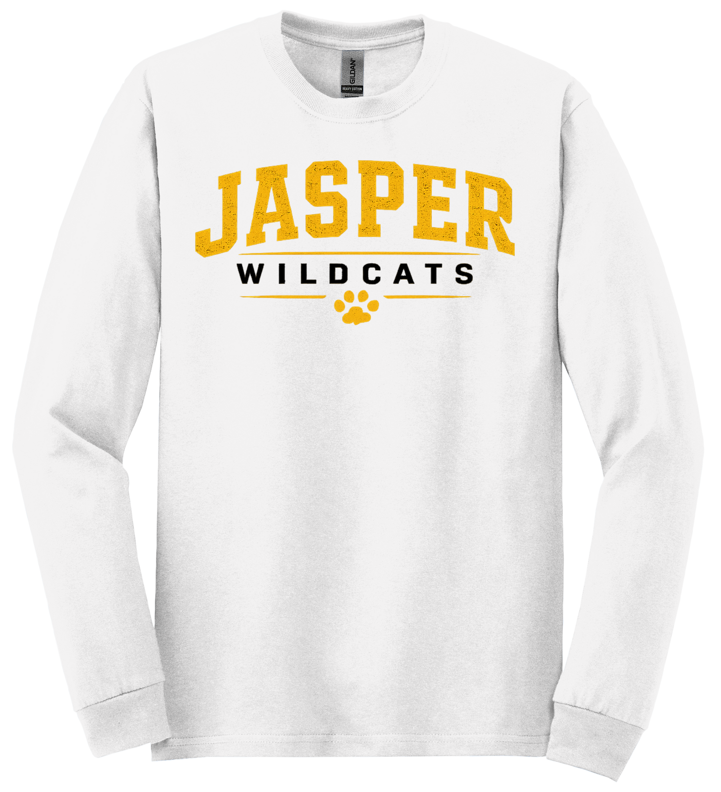 Jasper Wildcats Paw Print Gildan Long Sleeve