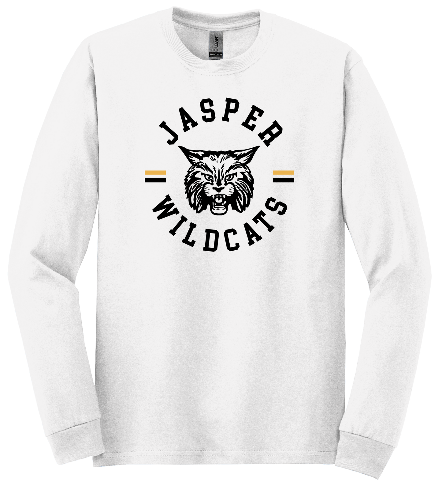 Jasper Wildcats Circle Gildan Long Sleeve
