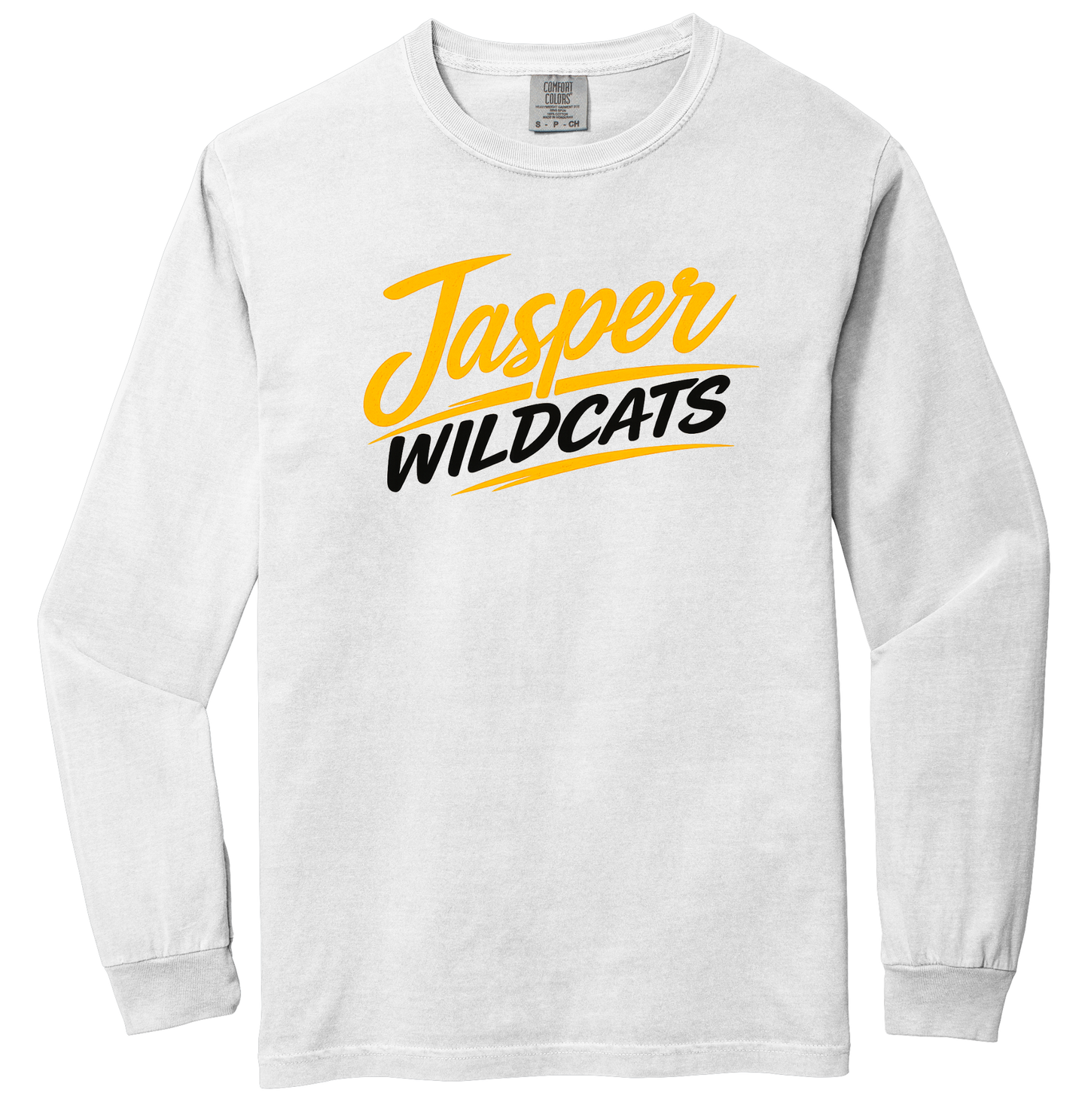 Jasper Wildcats Underline Comfort Colors Long Sleeve
