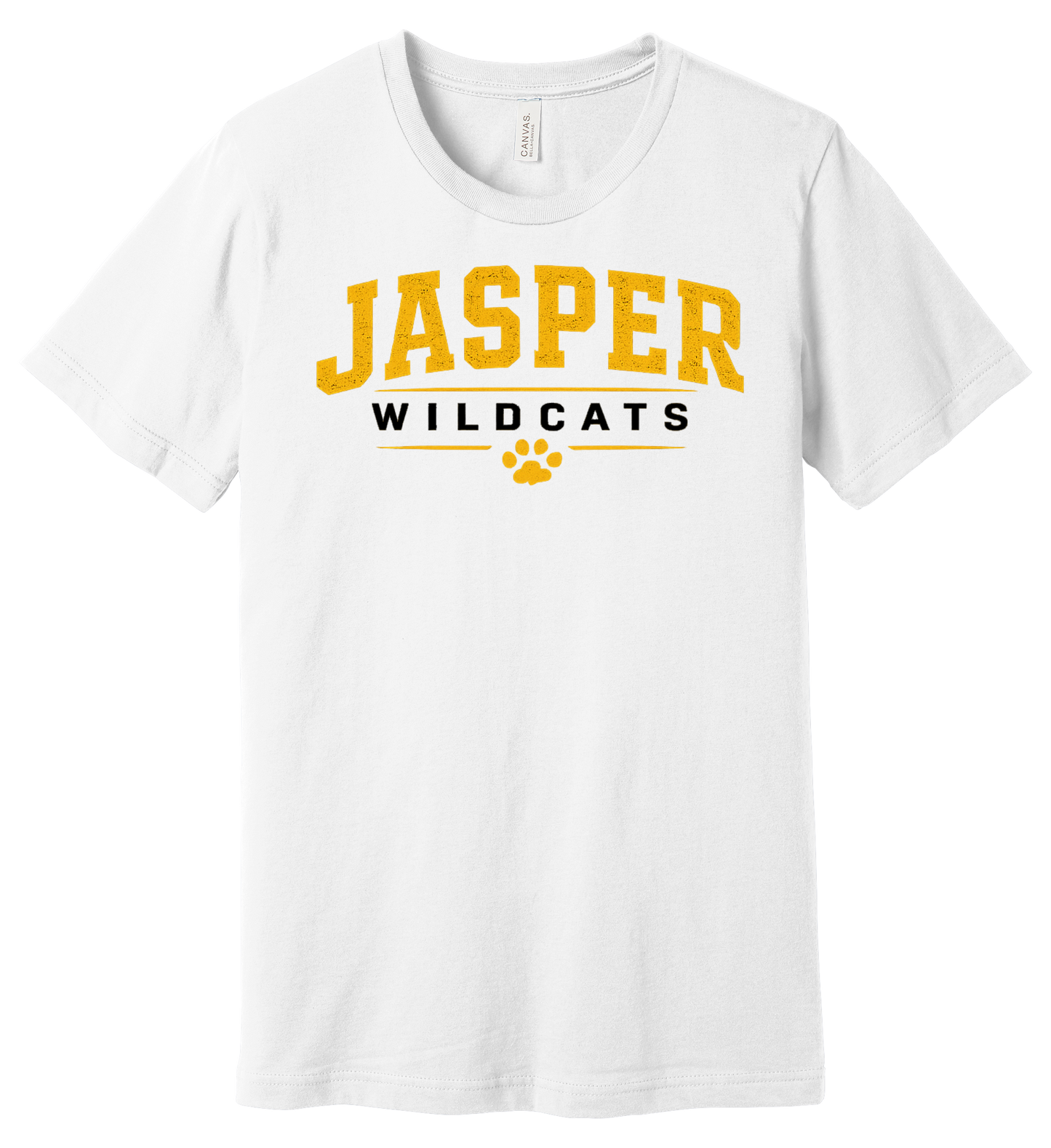 Jasper Wildcats Paw Print Bella Canvas Short Sleeve