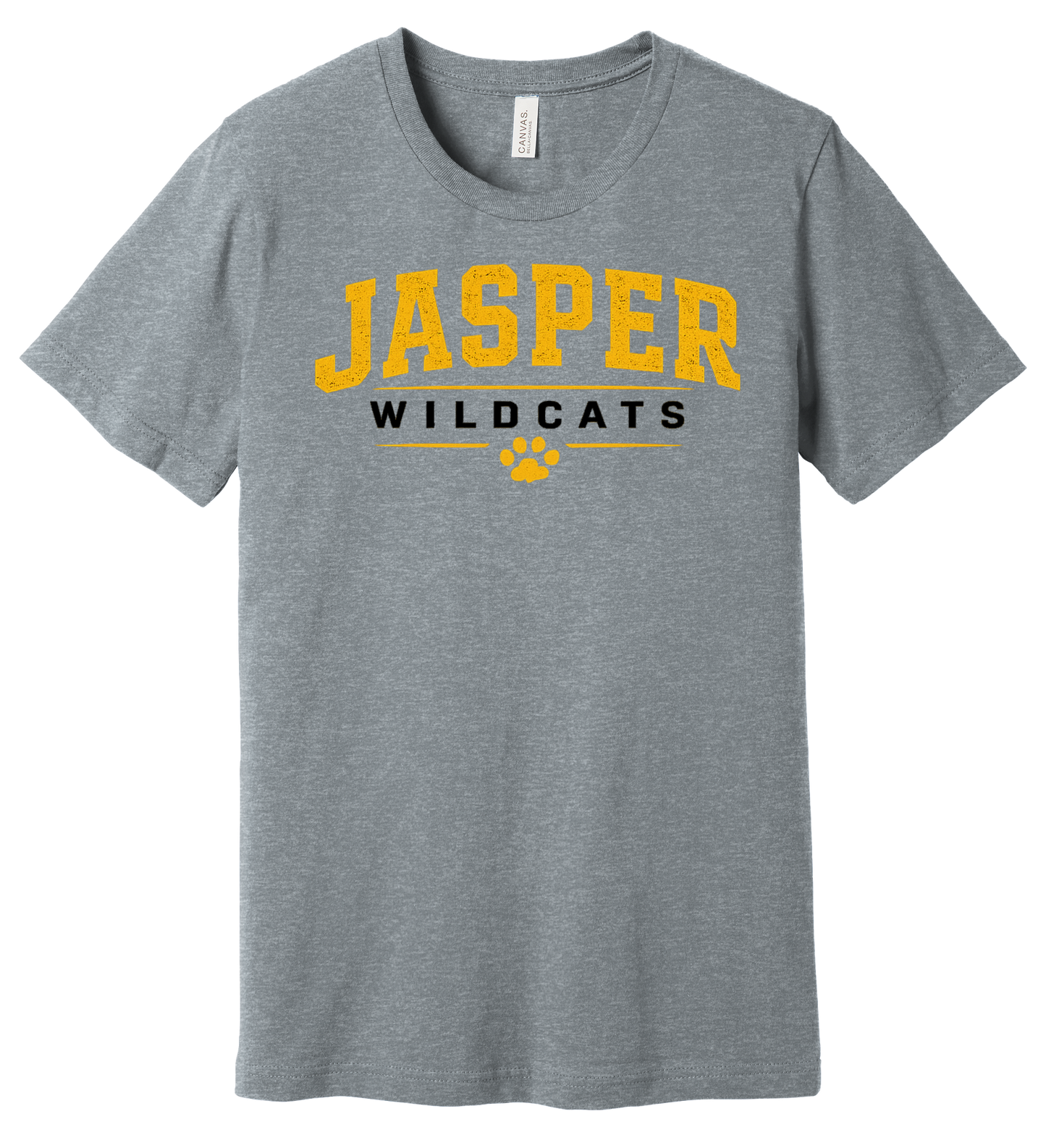 Jasper Wildcats Paw Print Bella Canvas Short Sleeve