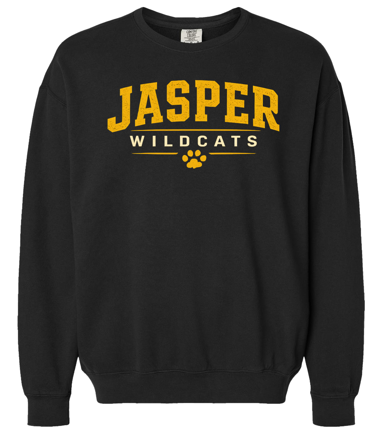 Jasper Wildcats Paw Print Comfort Colors Crewneck