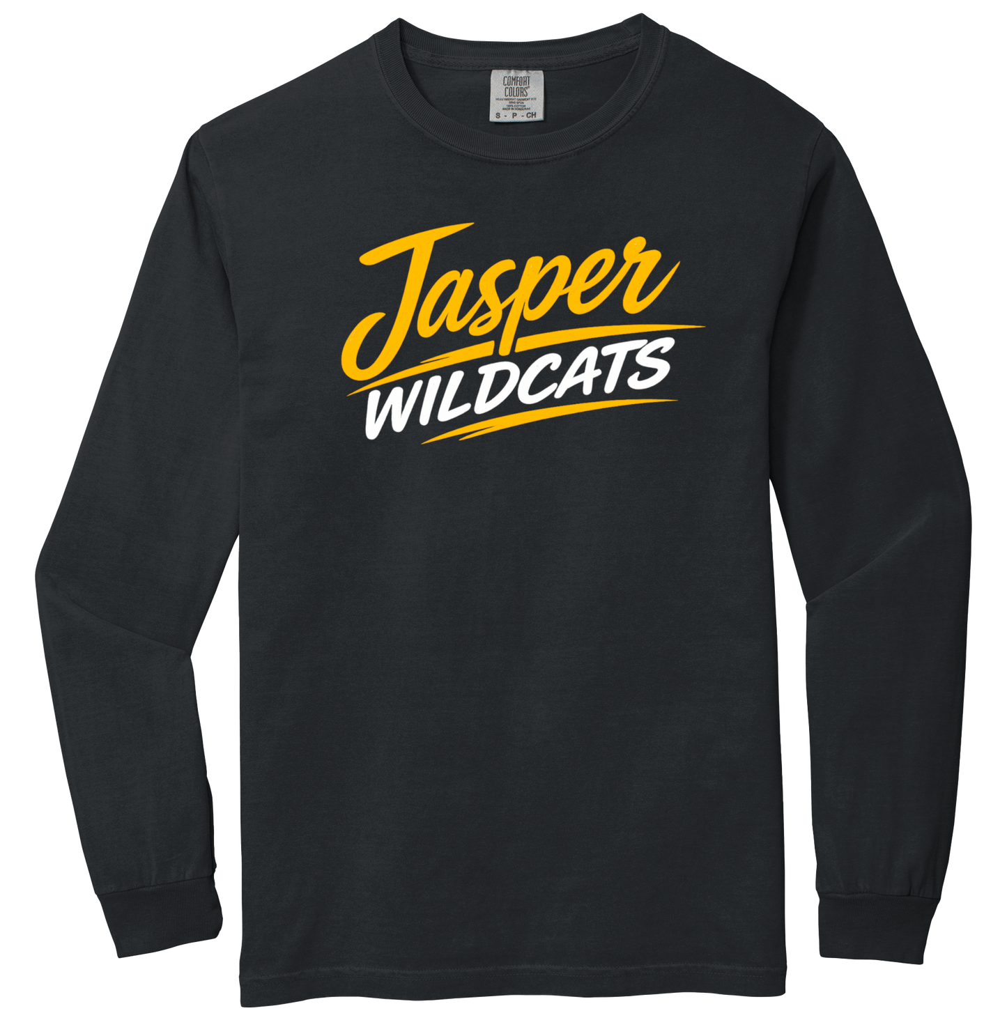 Jasper Wildcats Underline Comfort Colors Long Sleeve