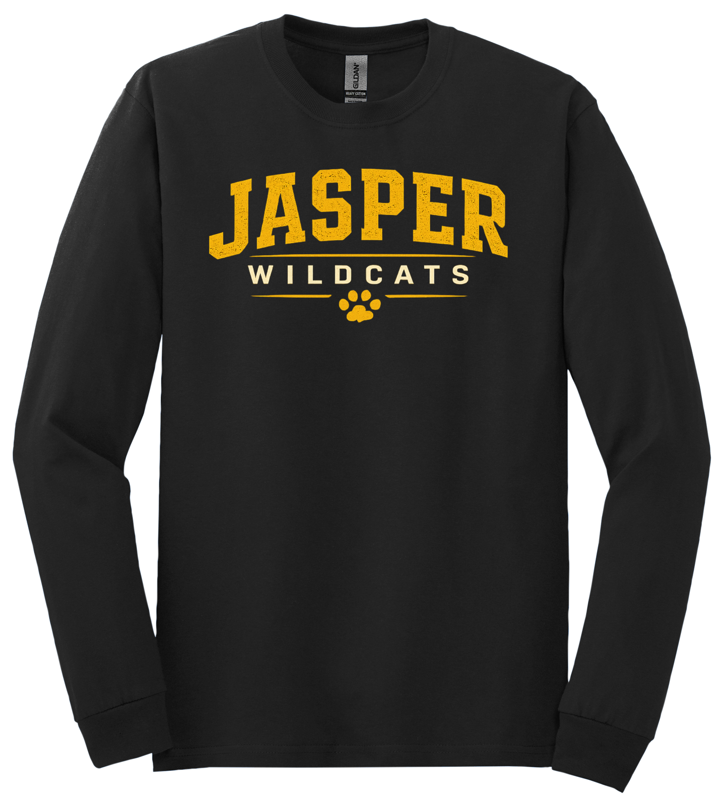 Jasper Wildcats Paw Print Gildan Long Sleeve