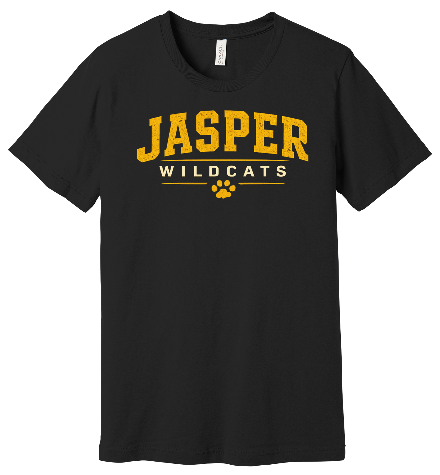 Jasper Wildcats Paw Print Bella Canvas Short Sleeve