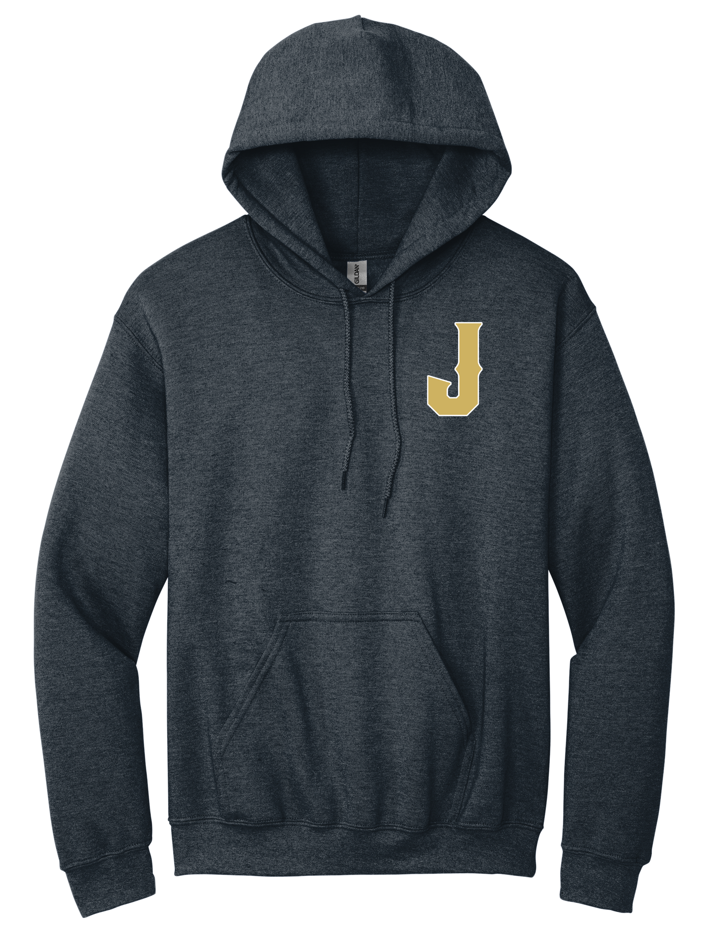 J Chest Logo Gildan Hoodie