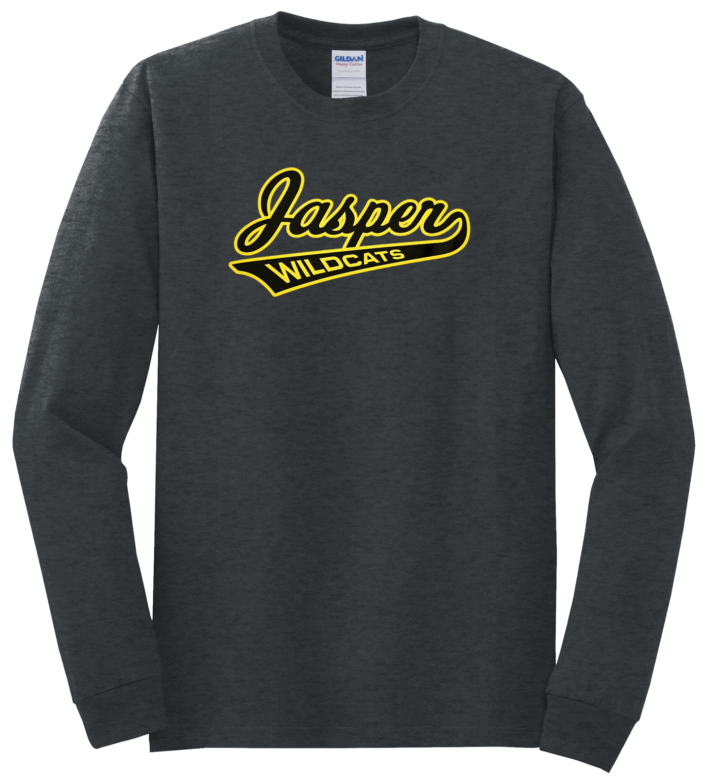 Jasper Wildcats Tail Gildan Long Sleeve