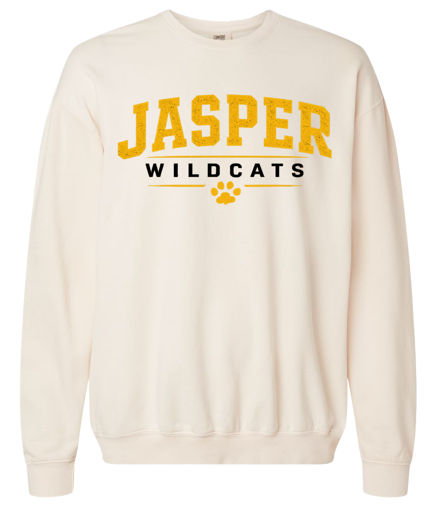 Jasper Wildcats Paw Print Comfort Colors Crewneck