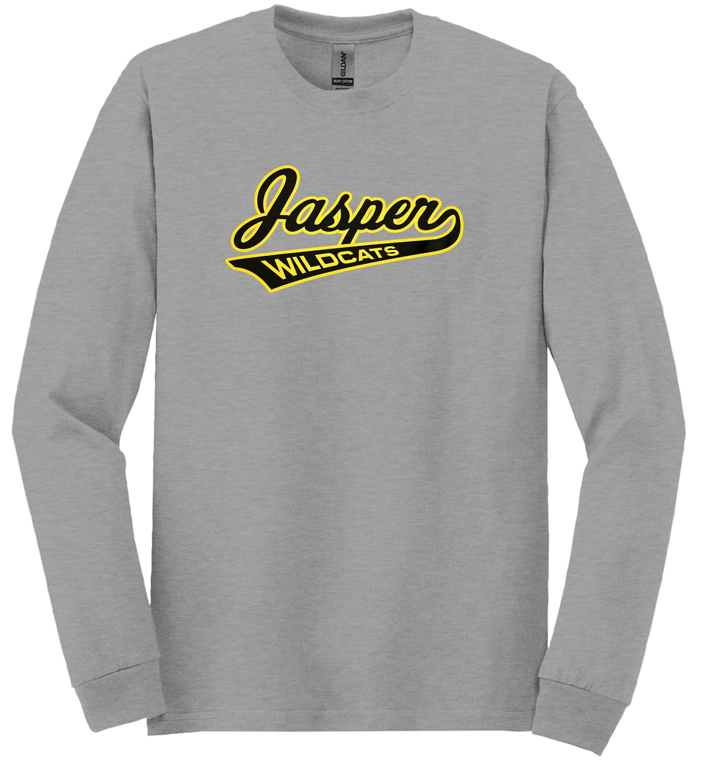 Jasper Wildcats Tail Gildan Long Sleeve