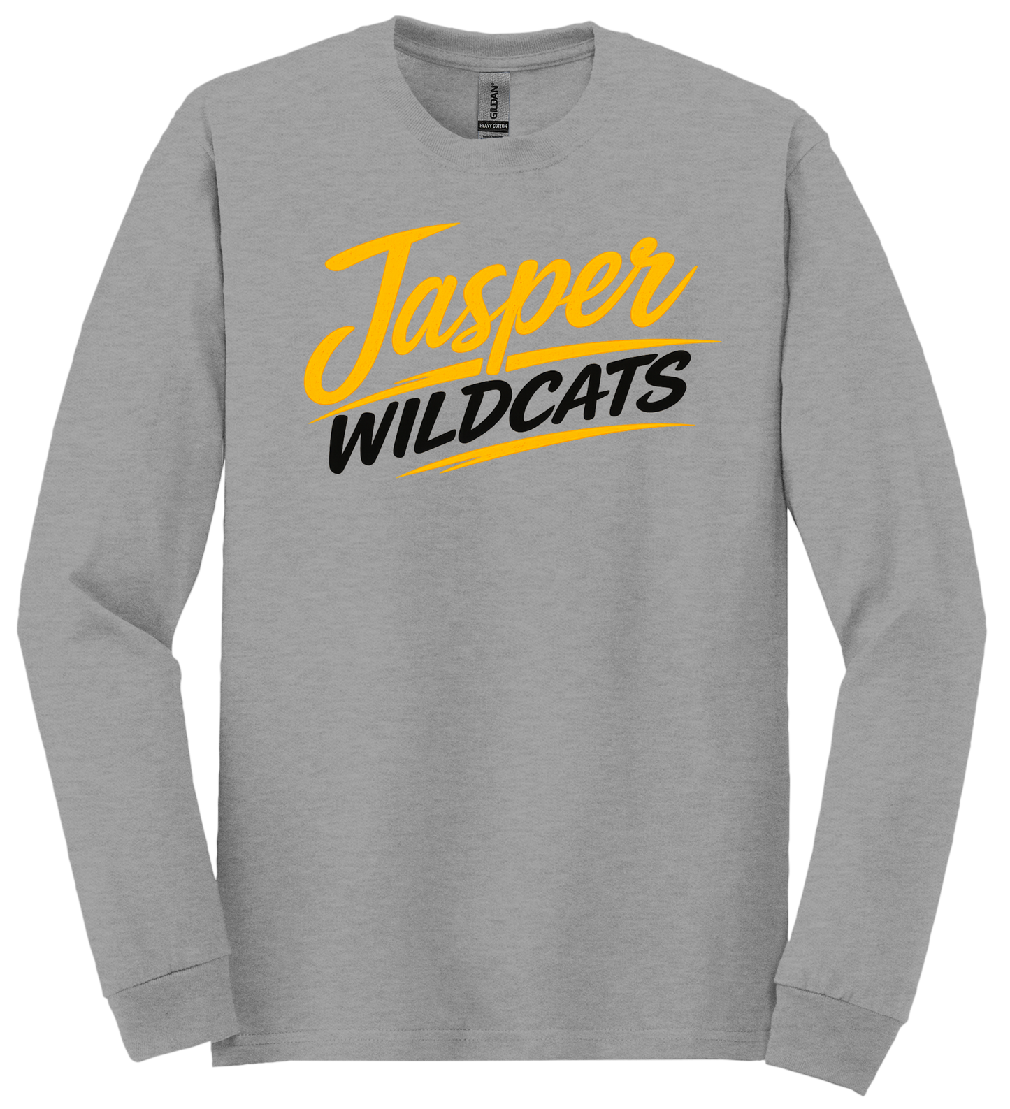 Jasper Wildcats Underline Gildan Long Sleeve