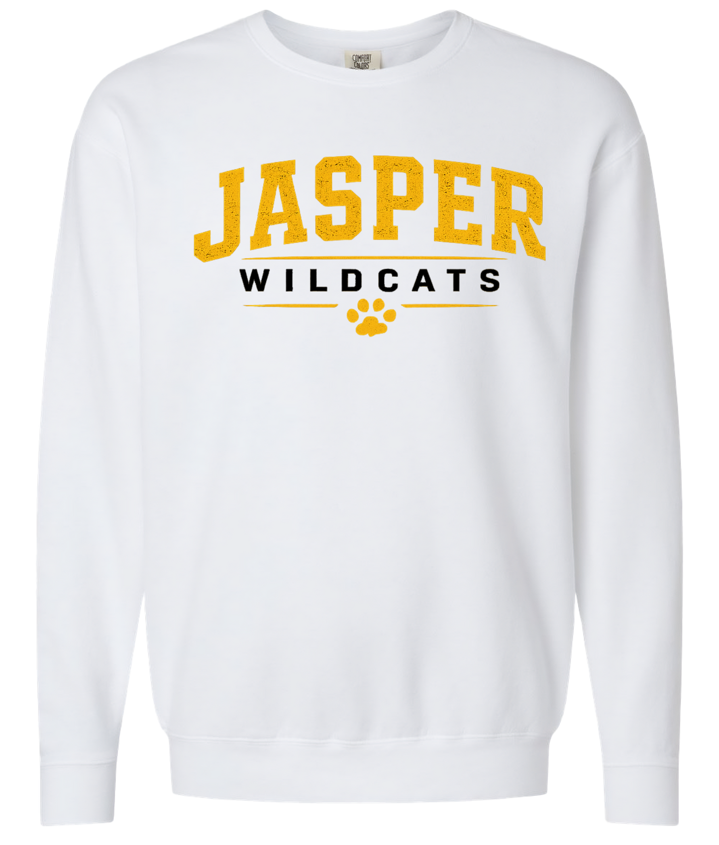 Jasper Wildcats Paw Print Comfort Colors Crewneck