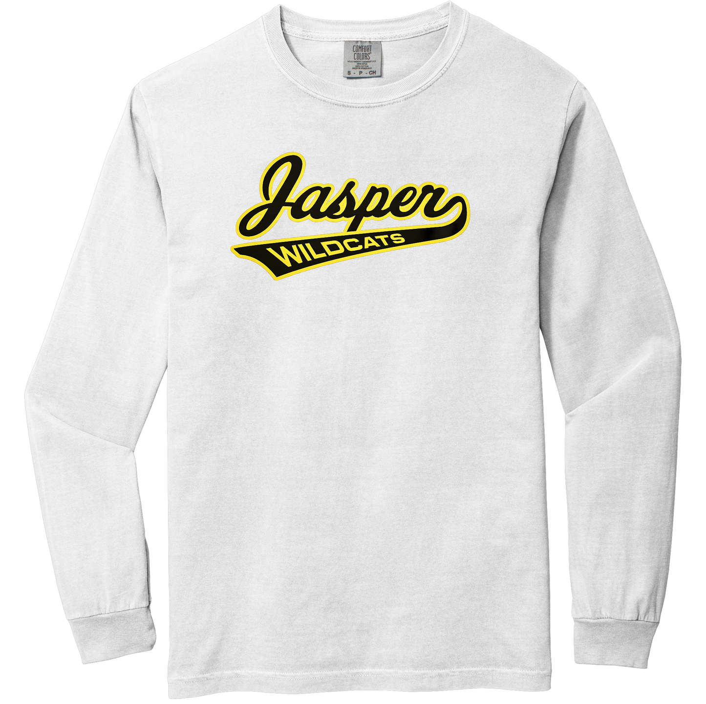 Jasper Wildcats Tail Comfort Colors Long Sleeve